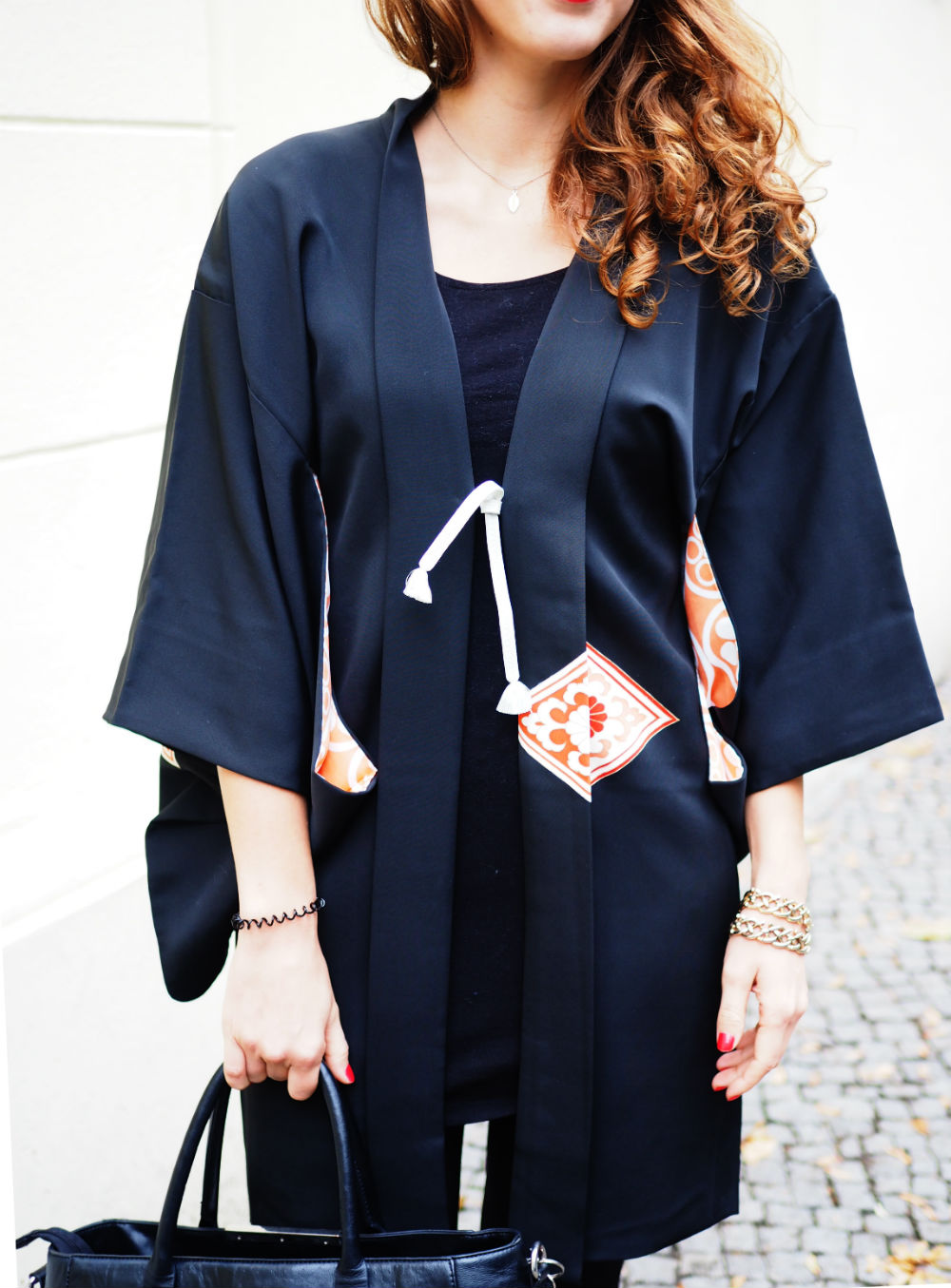 black vintage kimono_details hoch